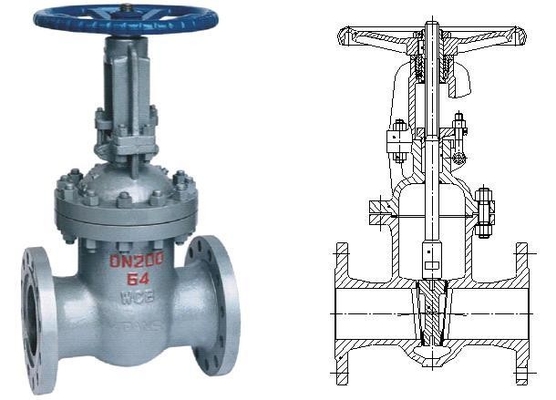 OS & Y Rising Stem Gate Valve Flanged 200 PSI Working Shield With Supervisory Switch