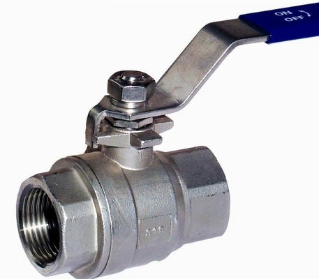 Screw Female Thread End SS304 Floating Ball Valve Heavy Duty Bear 1,000Psi Pressure